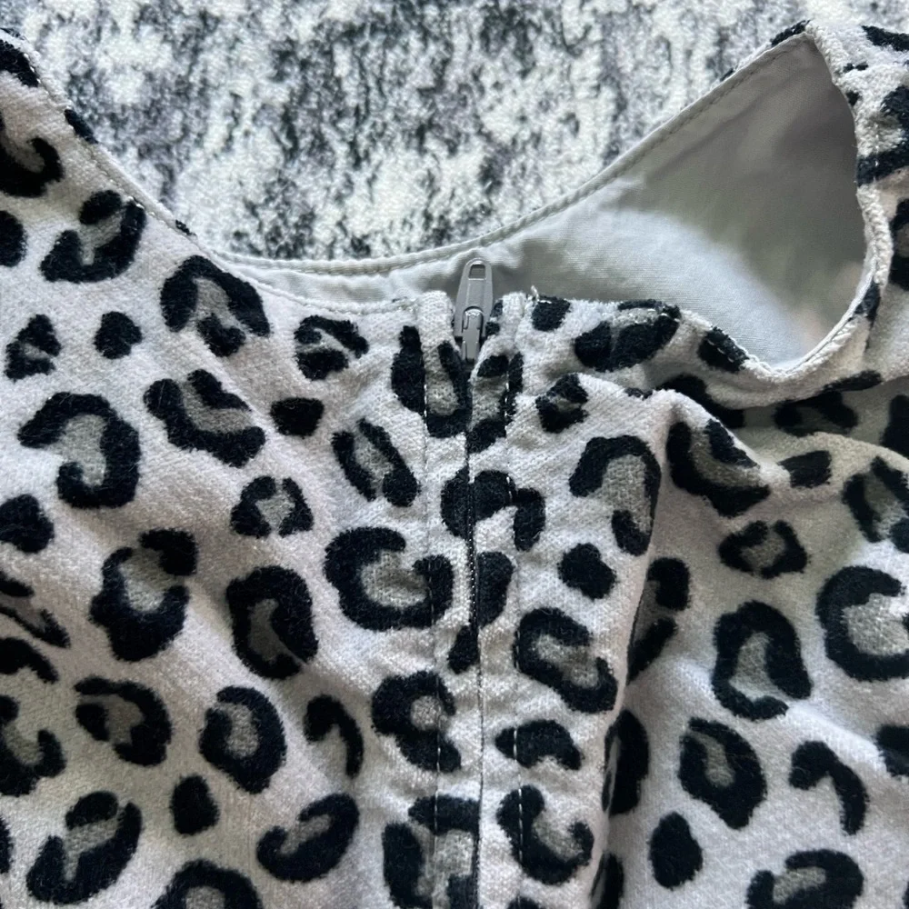 Gymboree Gray Leopard Print Casual Dress